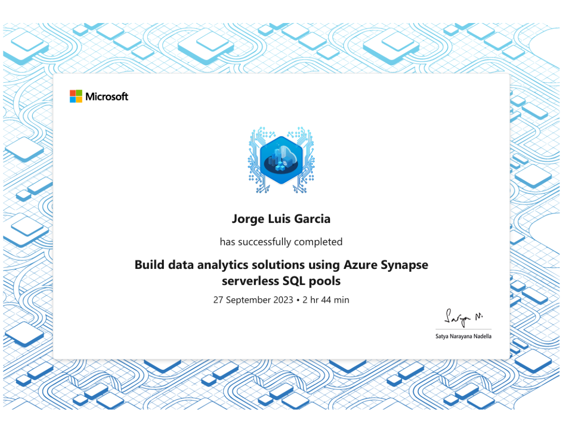 Certificado: Científico de Datos