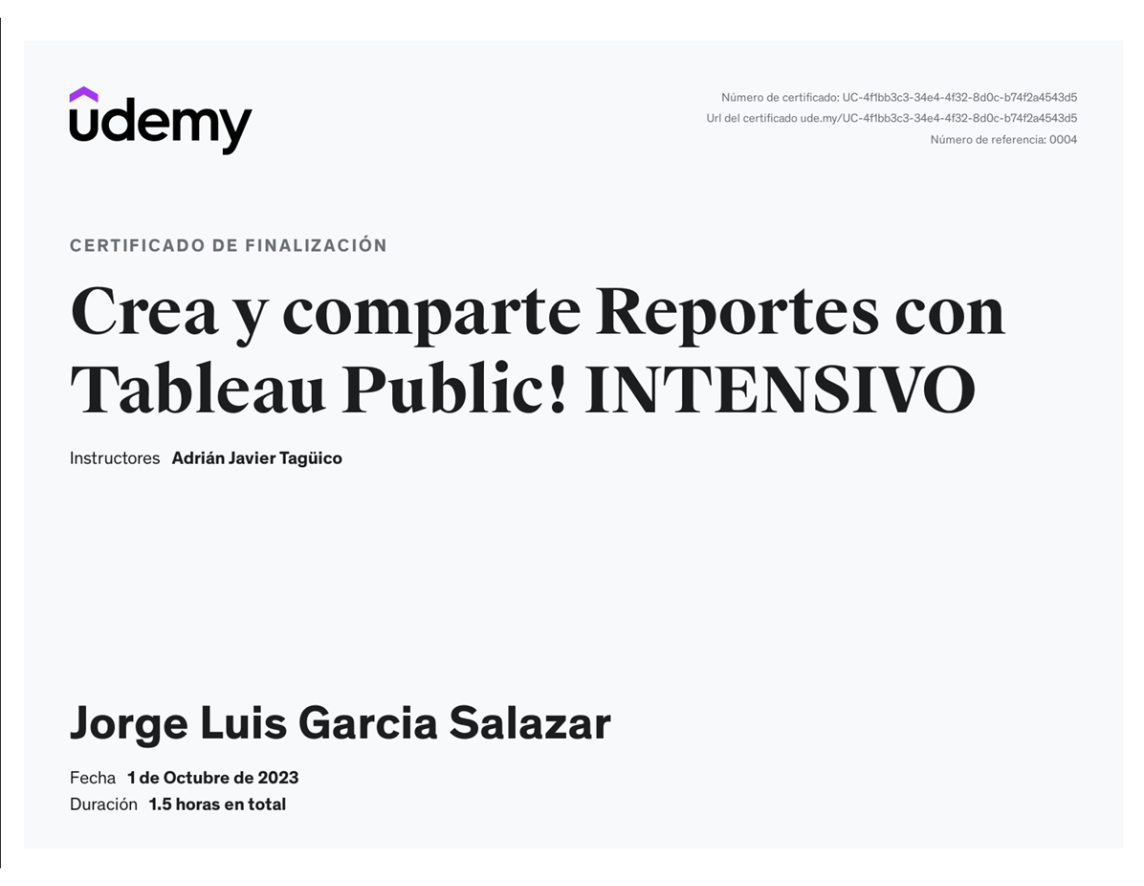 Certificado: Científico de Datos